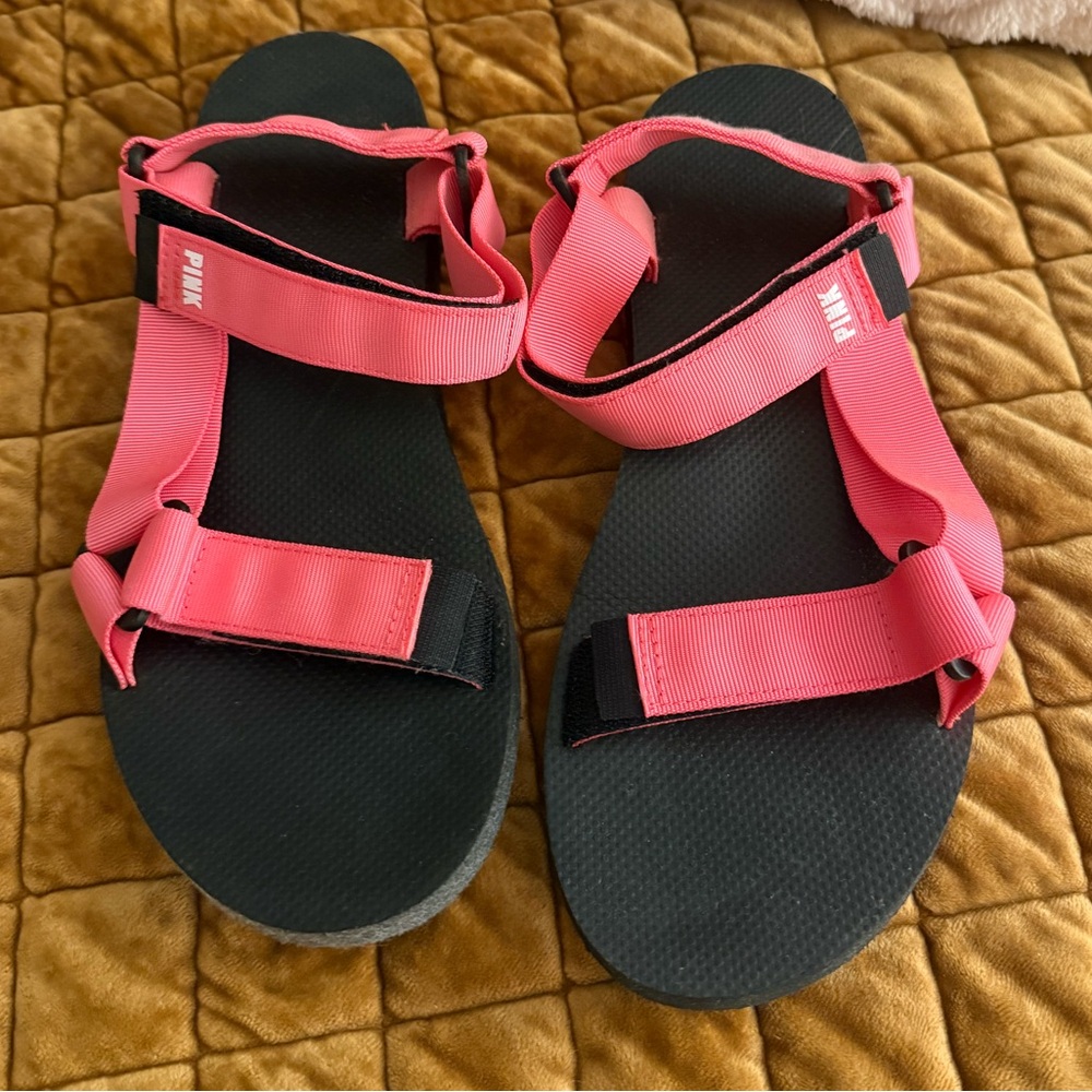 Pink Strappy Sandals Size 9
